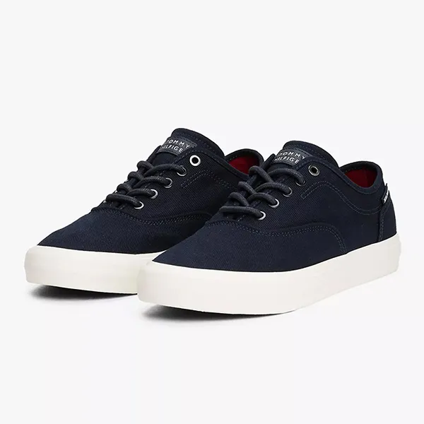 Giày Thể Thao Nam Tommy Hilfiger Canvas 05400-DW5 Màu Xanh Navy Size 40