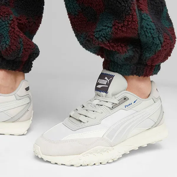 Giày Thể Thao Puma Blktop Rider Neo Vintage 393151 Feather Gray-Warm White Màu Xám Trắng Size 37