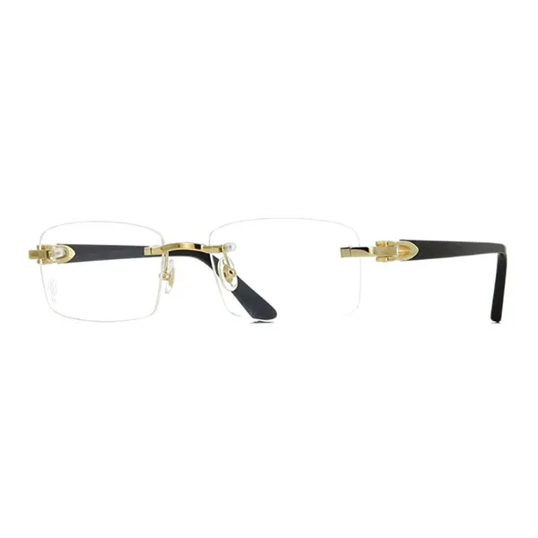 Gọng Kính Cartier CT0287O 001 Rectangle Eyeglasses Màu Trong Suốt - Kính mắt - Vua Hàng Hiệu
