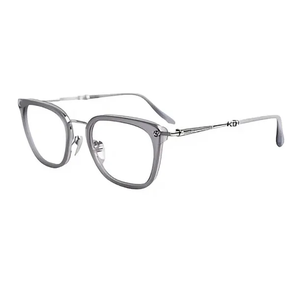 Gọng Kính Unisex Chrome Hearts Strapadictome Matte Graphite/Shiny Silver Màu Bạc - Kính mắt - Vua Hàng Hiệu