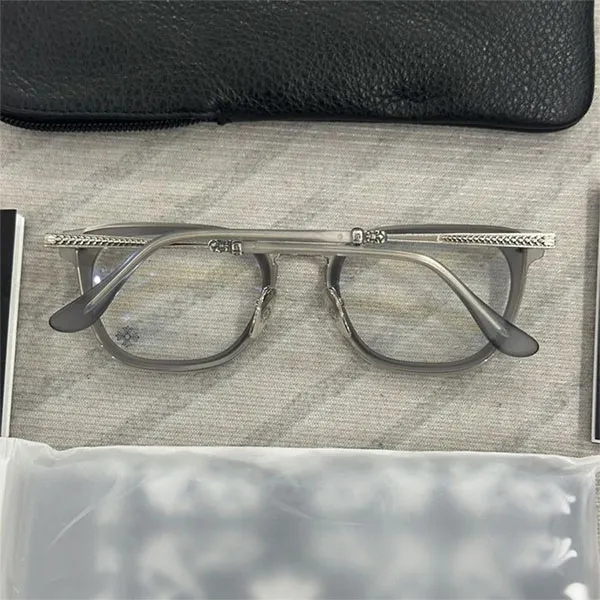 Gọng Kính Unisex Chrome Hearts Strapadictome Matte Graphite/Shiny Silver Màu Bạc - Kính mắt - Vua Hàng Hiệu