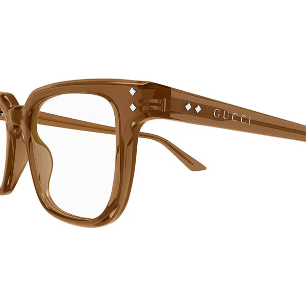 Gọng Kính Nam Gucci Ginger Bread Brown Rectangular Glasses GG1895O 004 Màu Nâu - Kính mắt - Vua Hàng Hiệu