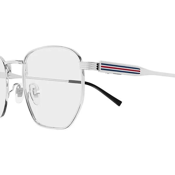 Gọng Kính Nam Gucci Silver Rectangular Glasses GG1878O 003 Màu Bạc - Kính mắt - Vua Hàng Hiệu