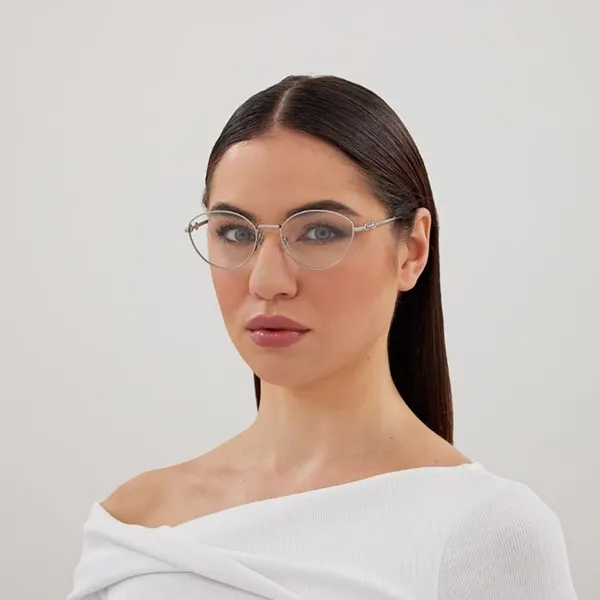 Gọng Kính Nữ Gucci Cat Eye Eyeglasses GG1699O 004 Màu Bạc - Kính mắt - Vua Hàng Hiệu