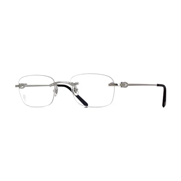 Gọng Kính Unisex Cartier CT0050O 002 Silver Màu Bạc - Kính mắt - Vua Hàng Hiệu