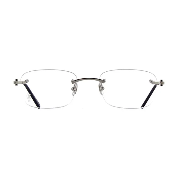Gọng Kính Unisex Cartier CT0050O 002 Silver Màu Bạc - Kính mắt - Vua Hàng Hiệu