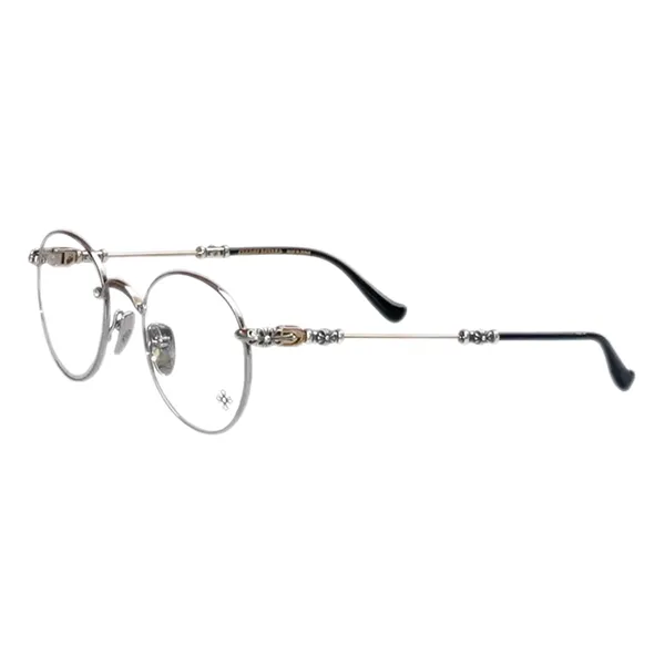 Gọng Kính Unisex Chrome Hearts Bubba A Shiny Silver Gold Plated Plastic Eye Glasses Màu Bạc - Kính mắt - Vua Hàng Hiệu