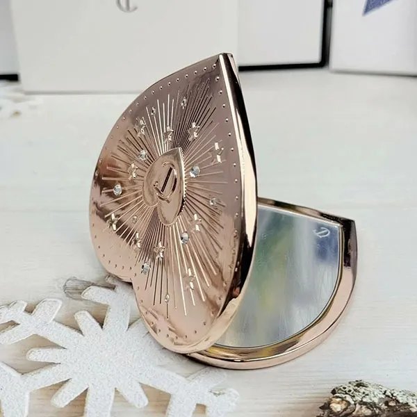 Gương Trang Điểm Nữ Charlotte Tilbury Heart Mirror Blush Màu Vàng Hồng - Phụ kiện - Vua Hàng Hiệu