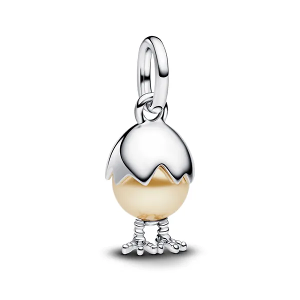Hạt Vòng Charm Pandora Silver Easter Egg Charm 793748C01 Màu Bạc