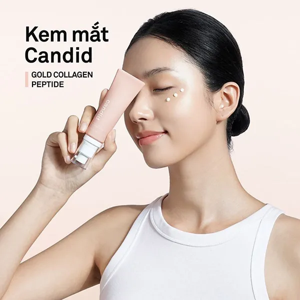 Kem Dưỡng 2-Trong-1 Cho Mắt Và Mặt Candid Gold Collagen Peptide 30ml - Mỹ phẩm - Vua Hàng Hiệu