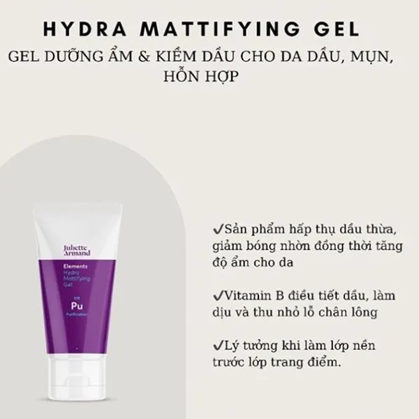Kem Dưỡng Ẩm Cho Da Mụn Dạng Gel Juliette Armand Hydra Mattifying 50ml - Mỹ phẩm - Vua Hàng Hiệu