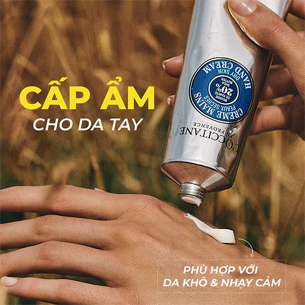 Kem Dưỡng Da Tay L'Occitane 20% Shea Butter Hand Cream Không Hộp 30ml