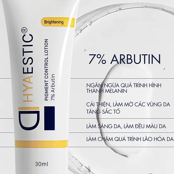 Kem Hỗ Trợ Sáng Da Ngừa Thâm Nám Hyaestic Pigment Control Lotion 7% Arbutin 30ml - Mỹ phẩm - Vua Hàng Hiệu