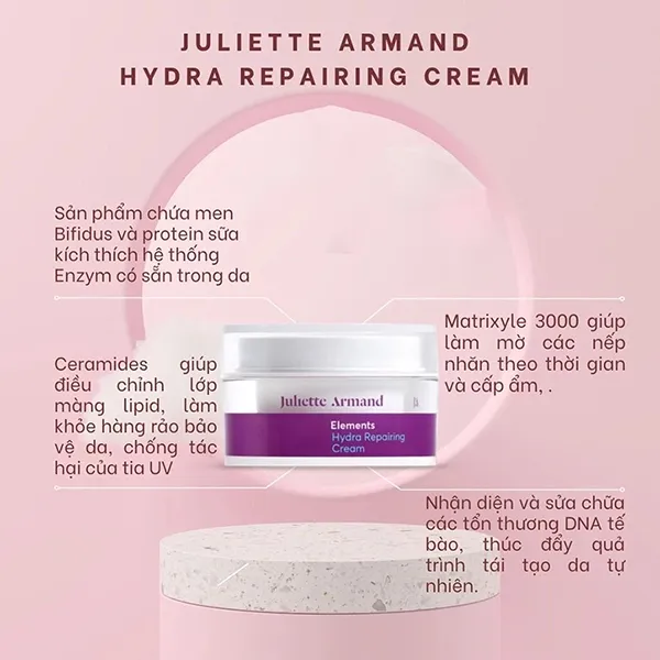 Kem Phục Hồi Và Dưỡng Ẩm Juliette Armand Hydra Repairing Cream 50ml