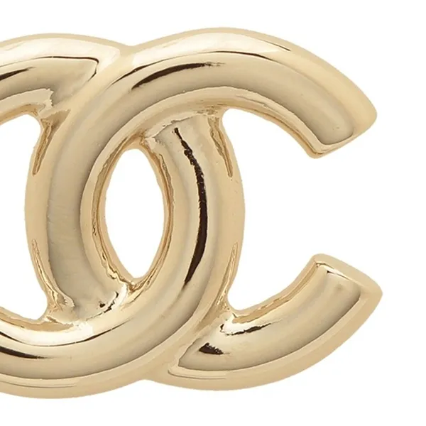 Khuyên Tai Nữ Chanel 25P CC Logo Gold Earrings Màu Vàng Gold
