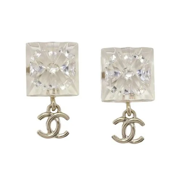 Khuyên Tai Nữ Chanel Earrings Màu Trắng/Vàng