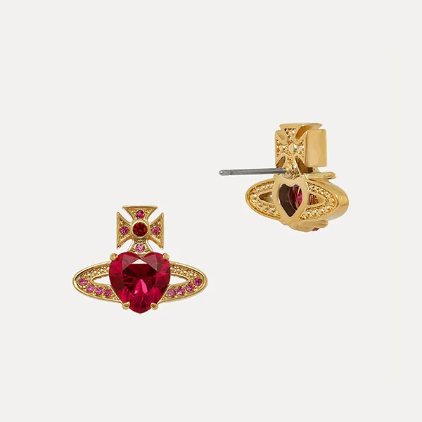 Khuyên Tai Nữ Vivienne Westwood Ariella Earrings 8053195069224 Màu Vàng/Đỏ