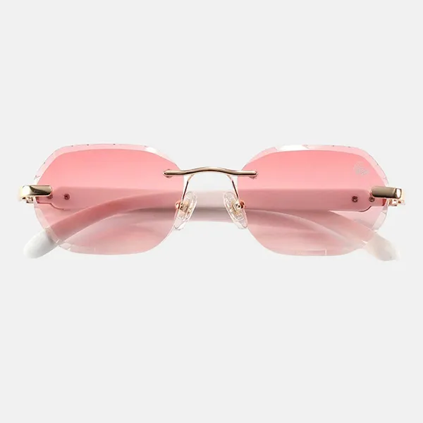 Kính Mát Belvoir&Co Diamnod Cut Willow Burnt Red Gold|White Sunglasses Màu Đỏ - Kính mắt - Vua Hàng Hiệu