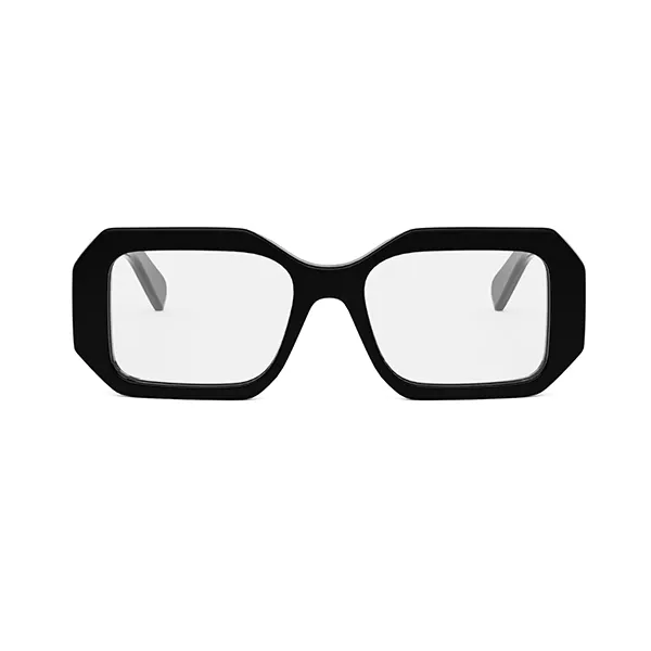 Kính Mắt Cận Celine Eyewear Triomphe Square Glasses CL50155I Màu Đen