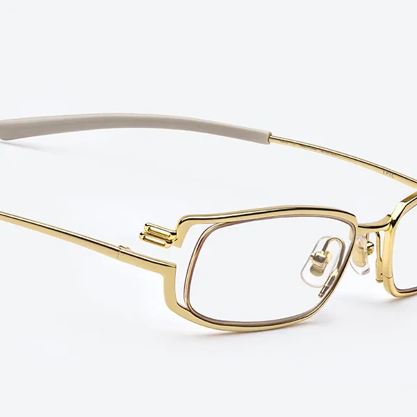 Kính Mắt Cận Gentle Monster Eyeglasses Epic 03 Màu Vàng Gold - Kính mắt - Vua Hàng Hiệu