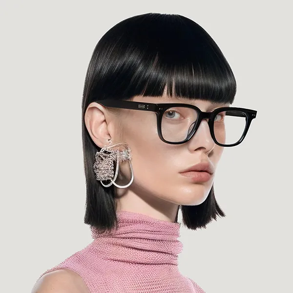 Kính Mắt Cận Gentle Monster Eyeglasses Evan 01 Màu Đen - Kính mắt - Vua Hàng Hiệu