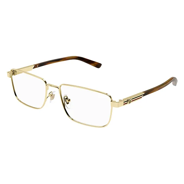 Kính Mắt Cận Nam Gucci Eyeglasses GG1291O - 002 Màu Havana - Vàng