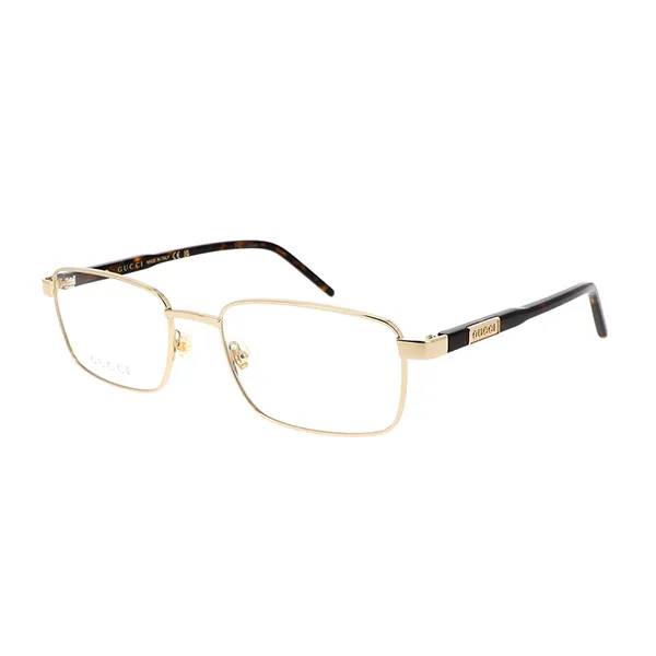 Kính Mắt Cận Gucci Lettering GG1801O 002 54-19 Eyeglasses Màu Vàng Havana