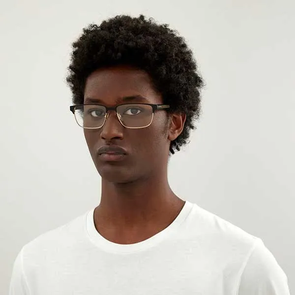 Kính Mắt Cận Nam Gucci GG0383O 004 Eyeglasses Màu Vàng Đen - Kính mắt - Vua Hàng Hiệu