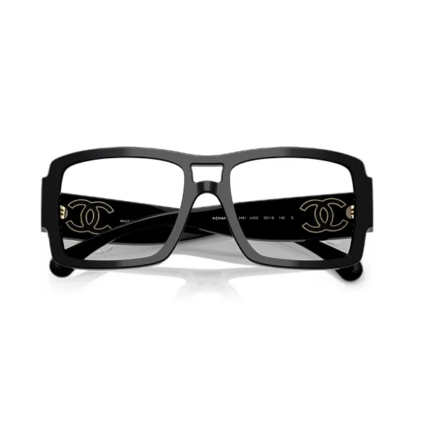 Kính Mắt Cận Nữ Chanel CH3481 C622 Black Eyeglasses Màu Đen - Kính mắt - Vua Hàng Hiệu