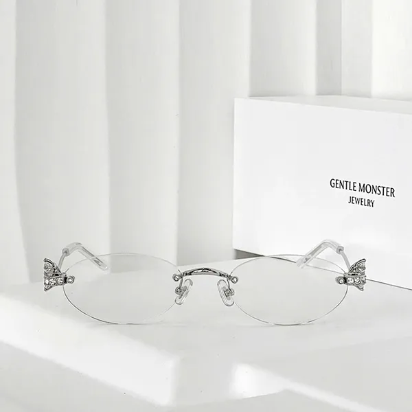 Kính Mắt Cận Nữ Gentle Monster Orora 02 Màu Bạc - Kính mắt - Vua Hàng Hiệu