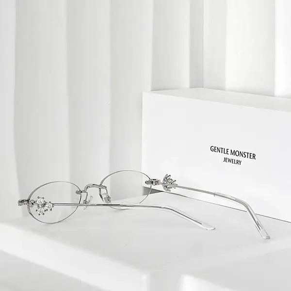 Kính Mắt Cận Nữ Gentle Monster Orora 02 Màu Bạc - Kính mắt - Vua Hàng Hiệu