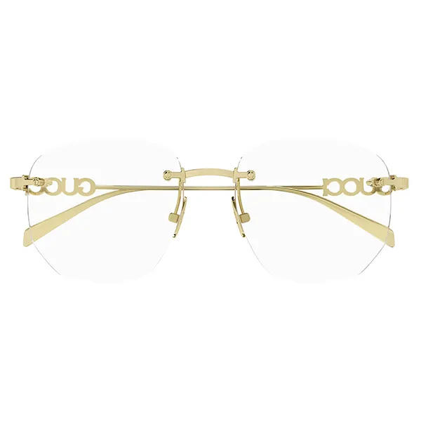 Kính Mắt Cận Nữ Gucci GG1806O 002 Endura Gold Rectangular Glasses Màu Vàng Gold