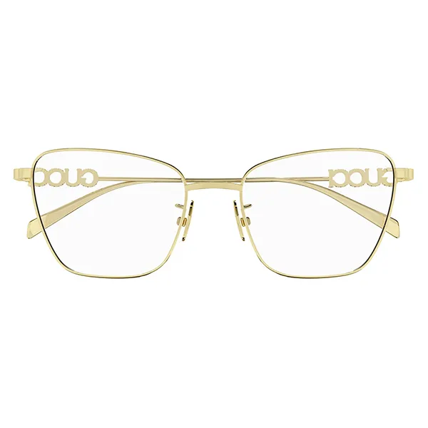 Kính Mắt Cận Nữ Gucci GG1807O 001 Yellow Gold Butterfly Glasses Màu Vàng Gold