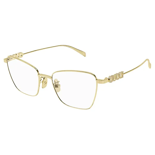 Kính Mắt Cận Nữ Gucci GG1807O 001 Yellow Gold Butterfly Glasses Màu Vàng Gold