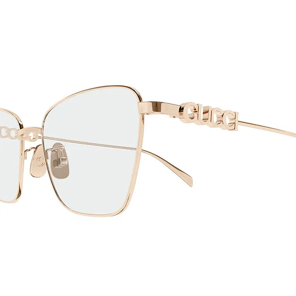 Kính Mắt Cận Nữ Gucci GG1807O 002 Eyeglasses Màu Vàng Hồng