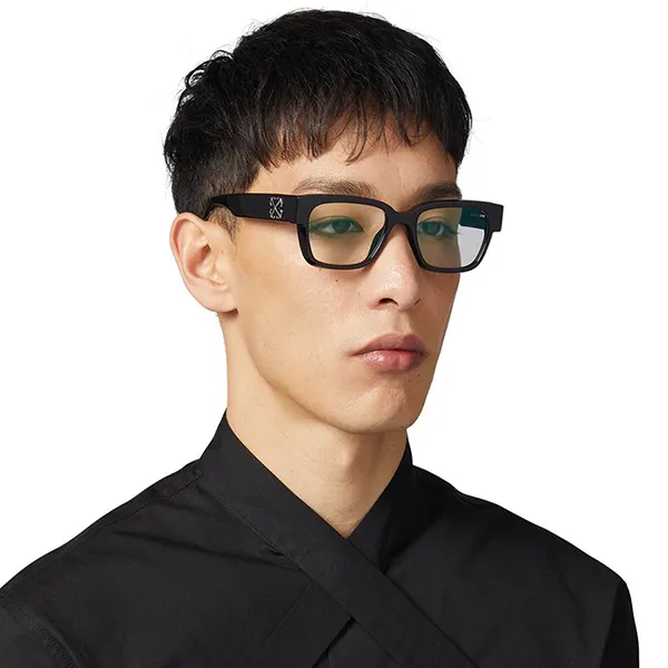 Kính Mắt Cận Off-White Optical Style 59 OERI072S23MET0017207 Màu Đen - Kính mắt - Vua Hàng Hiệu