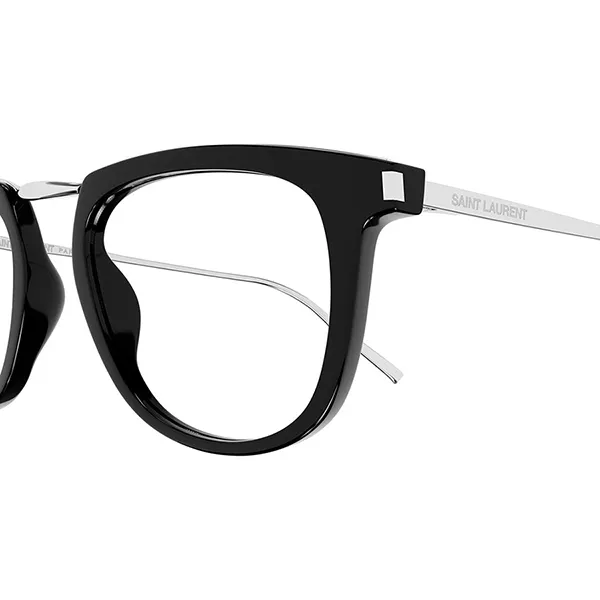 Kính Mắt Cận Nam Yves Saint Laurent YSL SL753 OPT 001 Eyeglasses Màu Đen - Bạc - Kính mắt - Vua Hàng Hiệu