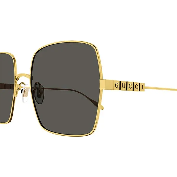 Kính Mát Gucci GG1434S 001 Sunglasses Màu Xám