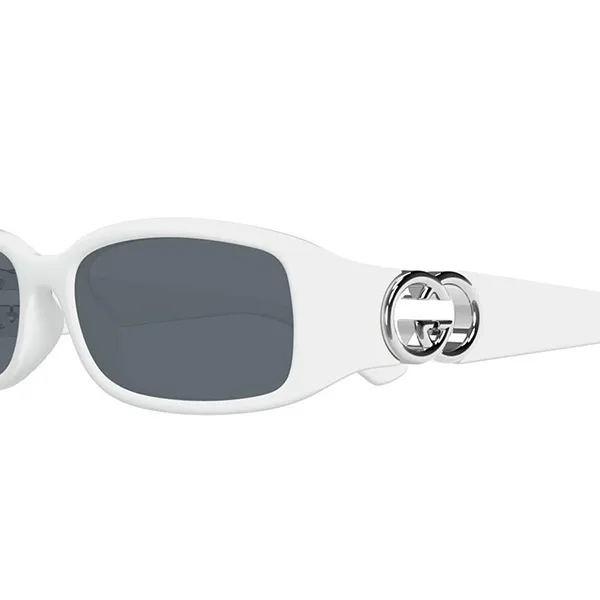 Kính Mát Nữ Gucci GG1661S 003 Màu Xám Trắng - Kính mắt - Vua Hàng Hiệu