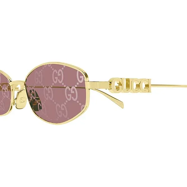 Kính Mát Gucci GG1802S 002 Gold Red Sunglasses Màu Vàng