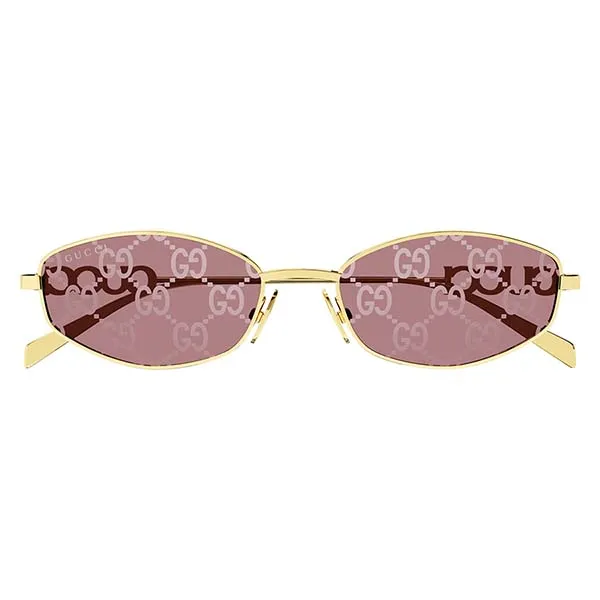 Kính Mát Gucci GG1802S 002 Gold Red Sunglasses Màu Vàng