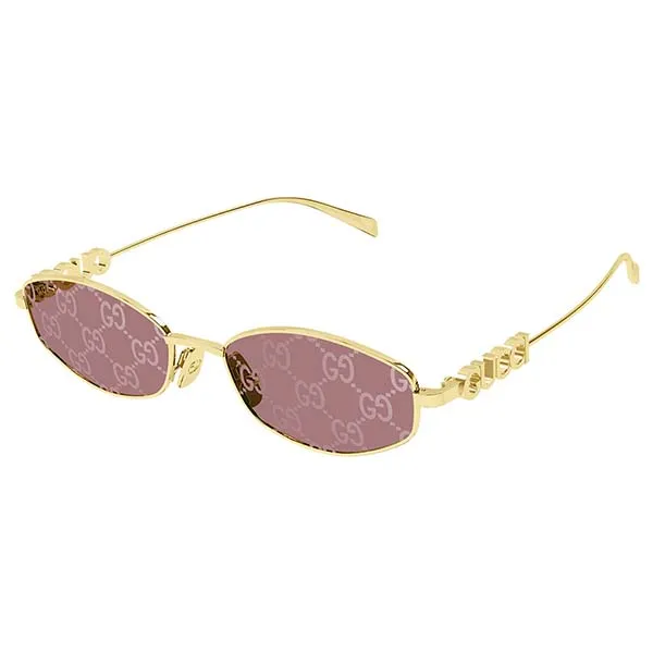 Kính Mát Gucci GG1802S 002 Gold Red Sunglasses Màu Vàng