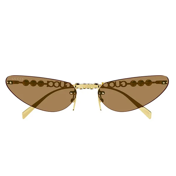 Kính Mát Gucci GG1920S 003 Endura Gold Cat Eye Sunglasses Màu Nâu - Kính mắt - Vua Hàng Hiệu