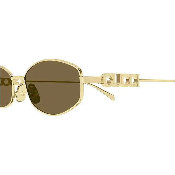 Kính Mát Gucci Sunglass GG1802S 005 Màu Nâu/Vàng - Kính mắt - Vua Hàng Hiệu