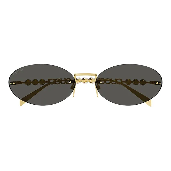 Kính Mát Gucci Sunglass GG1922S 001 62mm Màu Xám/Vàng - Kính mắt - Vua Hàng Hiệu