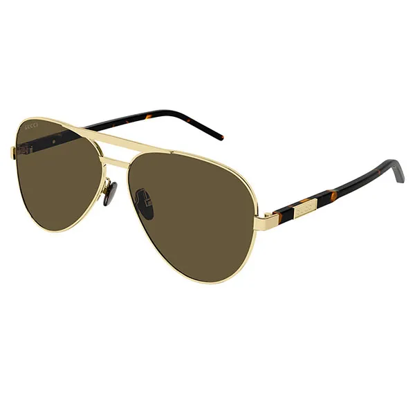 Kính Mát Nam Gucci Sunglasses GG1163S-004 Màu Nâu - Kính mắt - Vua Hàng Hiệu