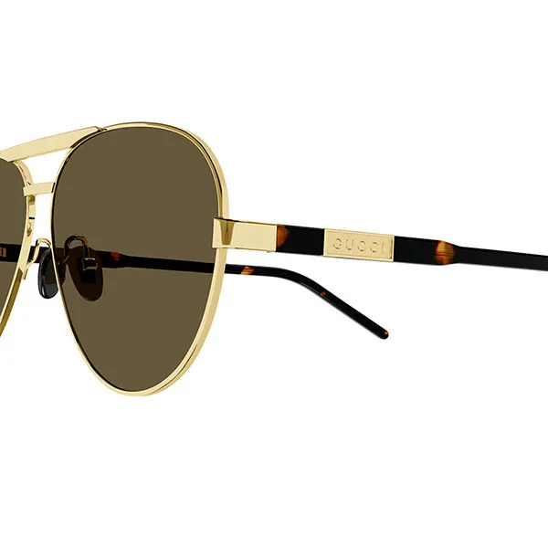Kính Mát Nam Gucci Sunglasses GG1163S-004 Màu Nâu - Kính mắt - Vua Hàng Hiệu