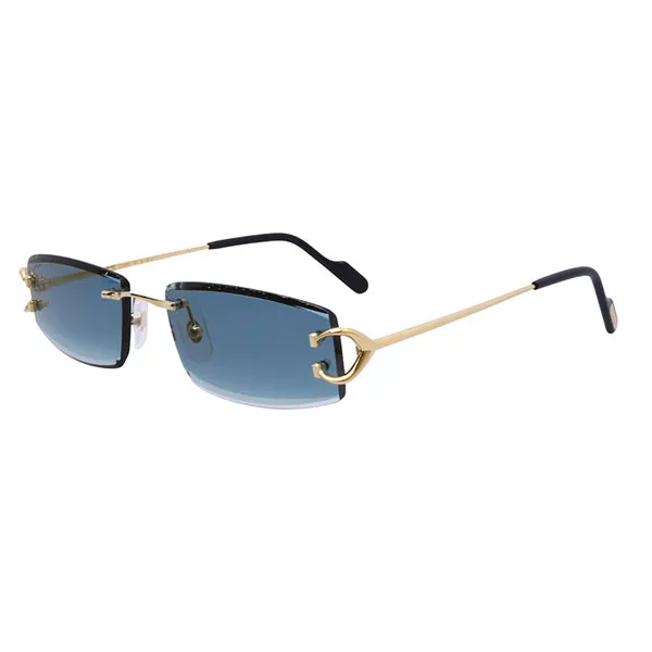 Kính Mát Nam Cartier Men's Sunglasses CT0465S 003 Màu Vàng - Xanh - Kính mắt - Vua Hàng Hiệu