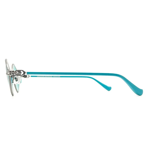 Kính Mát Nam Chrome Hearts Diamond Dog Pewter Teal Sunglasses Màu Xanh Dương - Kính mắt - Vua Hàng Hiệu