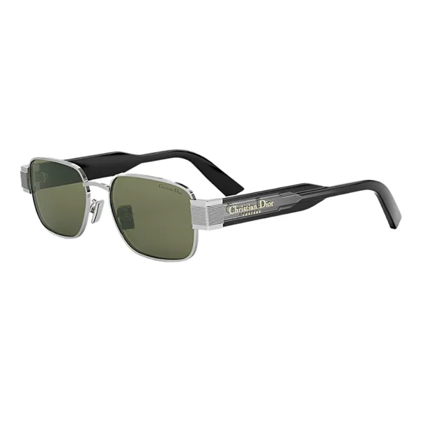 Kính Mát Nam Dior Men's Label Rectangle Sunglasses Màu Xanh Bạc - Kính mắt - Vua Hàng Hiệu